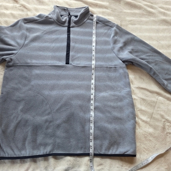 Men’s Polar Fleece High Neck 1/2 Zip Sweatshirt Blue Size Large Outdoor Ranch - Picture 8 of 10